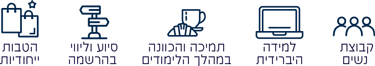 סיוע וליווי בהרשמה, תמיכה והכוונה במהלך הלימודים, מערך הסעות מסובסד, הטבות ייחודיות