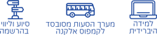 סיוע וליווי בהרשמה, תמיכה והכוונה במהלך הלימודים, מערך הסעות מסובסד, הטבות ייחודיות